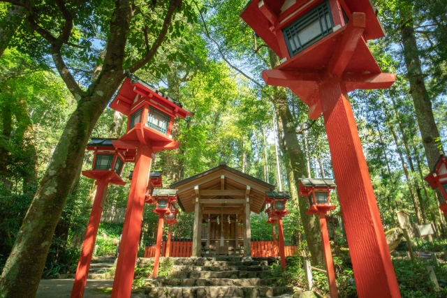 Yui no Yashiro at Kifune Shrine known for matchmaking prayers