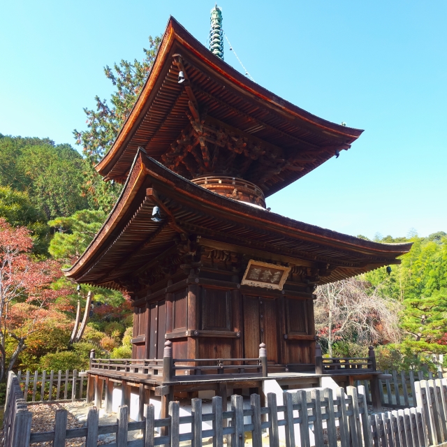 Tahoto Pagoda at Jojakko-ji Temple in Kyoto