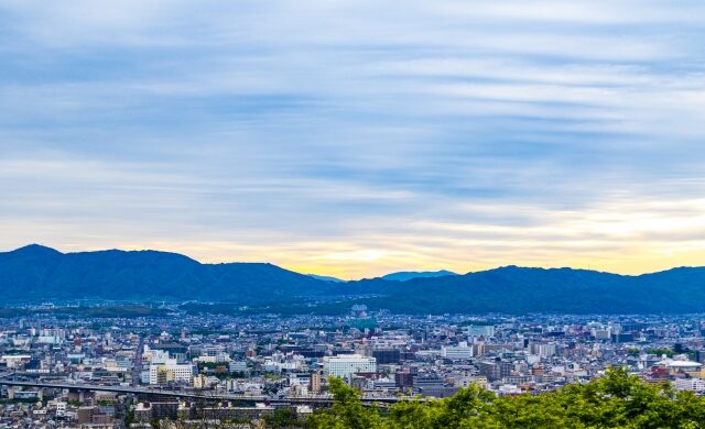 View over Kyoto from Mt. Inari at Fushimi Inari Taisha