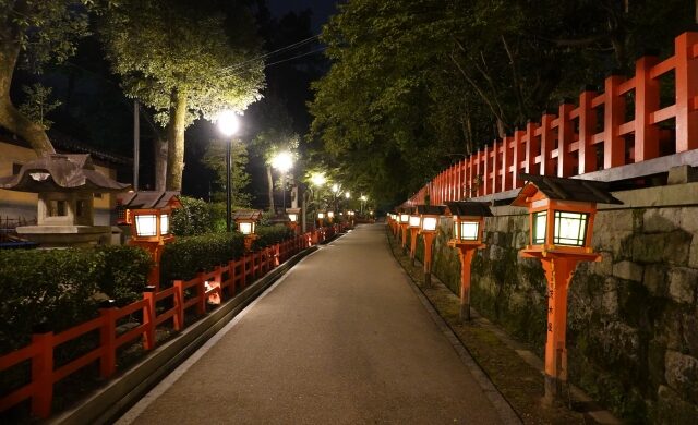 Stone Lanterns at Yasaka Shrine