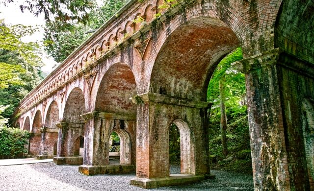 Suirokaku Aqueduct at Nanzen-ji Temple in Kyoto