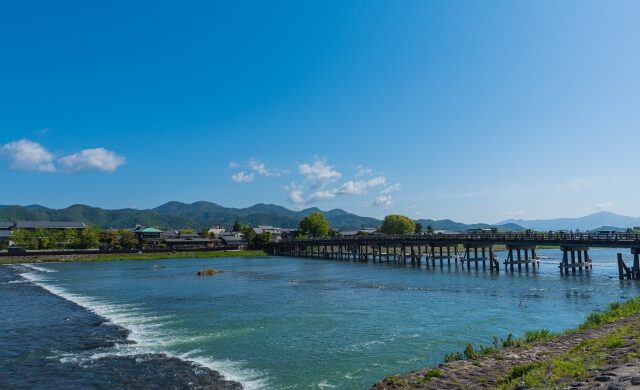 Togetsukyo Bridge over the Katsura River in Arashiyama, Kyoto